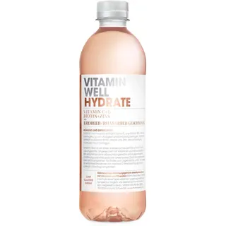 Vitamin Well 500ml Hydrate Erdbeer-Rhabarber