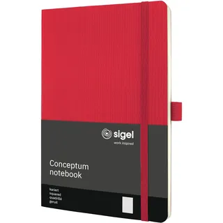 Sigel Notizbuch Conceptum A5 kariert rot