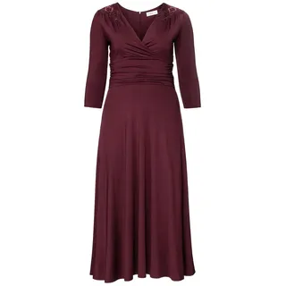 Abendkleid mit Stickerei - rot - 48