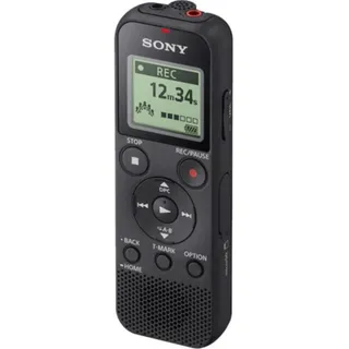 Sony ICD-PX370 Digitaler Mono Voice Recorder mit integriertem USB (Diktiergerät, MP3 Aufnahme, 57 Stunden Aufnahmezeit, 4GB Speicher, Optimized Voice Rec reduziert Umgebungsgeräusche) schwarz