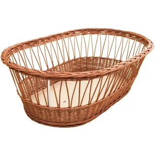 Amigos Baby Weidenkorb Moseskorb , Naturprodukt, unbehandelt