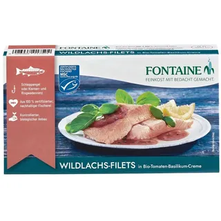Fontaine Wildlachs-Filet in Tomaten-Basilikum-Creme