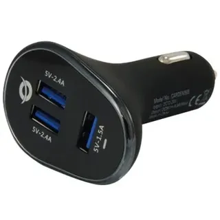 Conceptronic CARDEN - Auto-Netzteil - 31.5 Watt - 6.3 A - 3 Ausgabeanschlussstellen USB Car Charger, 31.5W USB-KFZ-Ladegerät