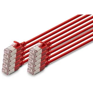 Digitus Patchkabel F/FTP Cat6a 3 m Rot