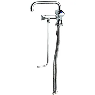 BieTal BieTal® Spülbeckenhahn Mischbatterie Niederdruck 2 Becken mit 30 cm Unterspülung