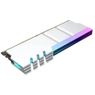TsoLay Computer DDR4 DDR5 5V ARGB Sync Speicher Radiator PC RGB Bunt RAM KüHlköRper KüHler Cooling Shim Armor Silber