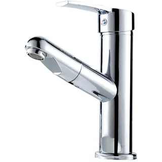 YLXD Wasserhahn,Wasserfall Wasserhahn Bad mit ausziehbarem Brause Waschbeckenarmatur Mischbatterie Badarmatur Waschtischarmatur Einhebelmischer für Badzimmer und Küche