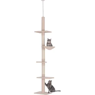 PawHut Kratzbaum Deckenhoch 230-260 cm beige