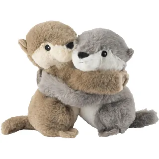 Warmies® Wärmekissen/Stofftier "Kuschelfreunde Otter 2er Set" Hirse Lavendelfüllung 16cm 500g