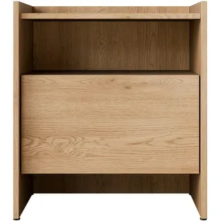 Mirjan24 Nachttisch, Eiche, 1 Schubladen, Rechteckig,Rechteckig, 53x60x38 cm, Schlafzimmer, Nachttische