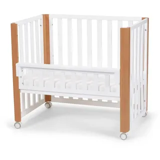 Kinderkraft SELECT - Kinderbett 4-in-1 KOYA Premium Buche/Kiefer - Weiß/Braun