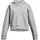 Rival Fleece Crop Hoodie Mädchen 012 mod gray light heather/white XS 122-127 cm