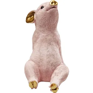 Kare Design Spardose Chillax Pig, Rosa, Schweinchen Sparbüchse, Sparschwein, Tierfigur Sparbox, Geldaufbewahrung, Deko Figur, Geschenk, Höhe 27cm