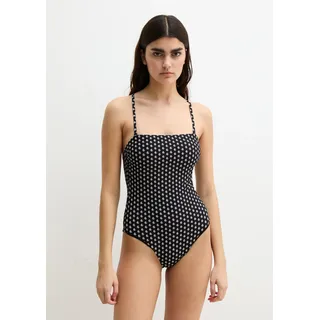 Marc O'Polo Badeanzug Palm Geo Print Schwarz L