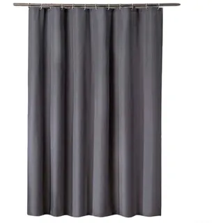 Wasserdichter Polyester-Duschvorhang für Badezimmer, mit weichem Stoff und verstärkten Metallösen, von 80 x 180 cm bis 180 x 200 cm, für Zuhause, Wohnungen, Hotels, Wohnmobile und Fitnessstudios (80 x