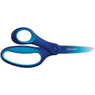 Fiskars Große Kinderschere ab 8 Jahre, 15 cm Ombre blau, Linkshänder
