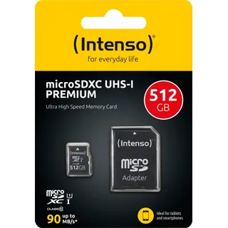 Intenso microSD UHS-I Premium 512 GB + SD-Adapter
