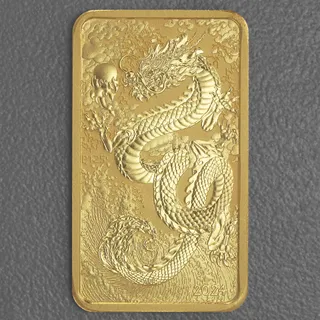 Gold Münzbarren 1oz Rectangular Dragon 2024 (Australien)