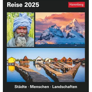 Harenberg Reise Tagesabreißkalender 2025 - Kulturkalender - Städte, Menschen, Landschaften