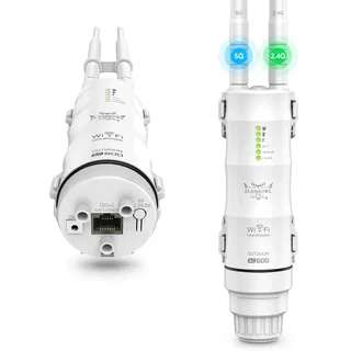 FLASHOWL WiFi Repeater Outdoor Outdoor signalverstärker AC600 signalverstärker WLAN verstärker WLAN verstärker wetterfest 2.4G 5GHz High-Gain-Antennen 600Mbps Bridge