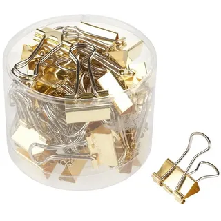VBS Foldback-Klammer, 19mm, 40 Stück Gold