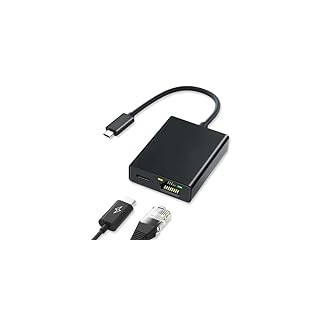 ARCELI Micro USB auf Ethernet Adapter für Fire TV Stick Tragbarer Netzwerkadapter USB auf RJ45 Ethernet 100 Mbps Adapter LAN Adapter Kompatibel mit fire tv Stick LAN Adapter(1 Stück)