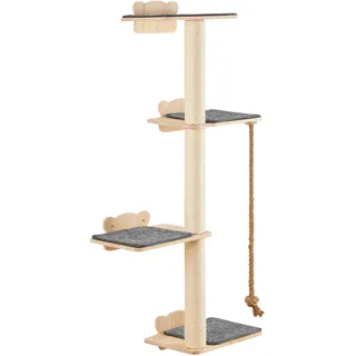 Vevor Katzenregalbaum, Katzenkratzturm Katzenregal Wandkratzbaum Katzenbaum 125cm