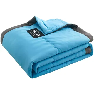 Generisch Kühldecke, Kühldecke Bett, Sommerdecke, Eisdecke für alle Jahreszeiten, Leichte-Kühldecke, Kühlere Bettdecke, Bettdecke Ohne Bezug Muttertagsgeschenk (Blau, 200 × 230 cm)