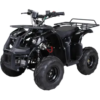 Actionbikes Motors Kinder Quad Elektro ATV S-8 Farmer | 48 Volt 1000 Watt Motor bis 20 km/h - Kinderquad - Pocket Quad - Scheibenbremsen - Miniquad - Für Kinder ab 8 Jahren (Schwarz)