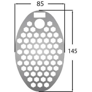 Sanundo - Edelstahl Sieb Ersatzsieb Edelstahlsieb Für Regenwasserklappe Ø100, 54222