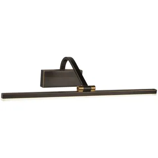 Licht-Erlebnisse Wandlampe EEK G (B)51 x (H)11 cm in Schwarz-Gold Antik | Gr.: onesize