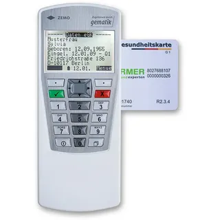 mobiles Chipkartenlesegerät VML-GK2 (1+) weiß/silber