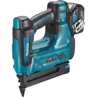 Makita DBN 500 RTJ Akku-Stauchkopfnagler 18V / 2x 5,0 Ah Akku + Ladegerät im Makpac