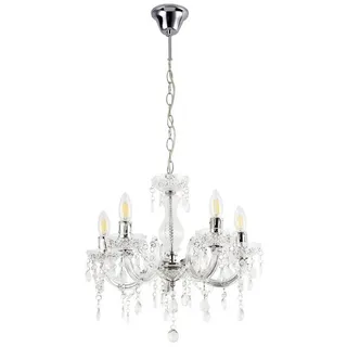 lux.pro Kristall Kronleuchter 'Weimar' Lüster Ø 35 cm Deckenleuchte Hängeleuchte Leuchte Weiß