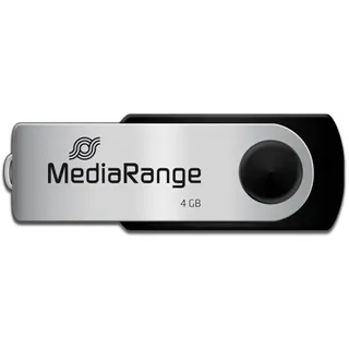 MediaRange Flexi-Drive 4GB schwarz/silber