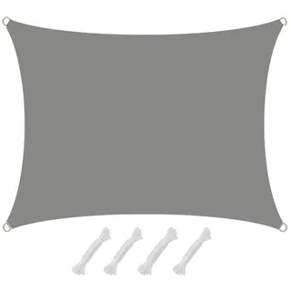 AMANKA UV Sonnensegel Wasserdicht 1,5 x 2m - Rechteckig - Sonnenschutz Garten Terrasse