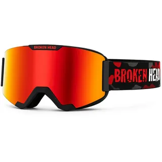 Broken Head MX-Brille Magnetic-Regulator Rot Verspiegelt