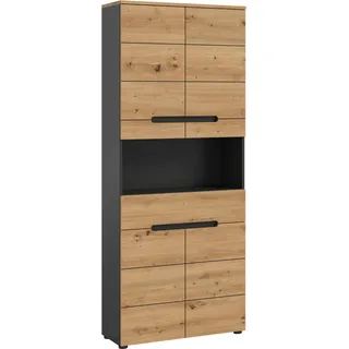 WELLTIME REHAT Hochschrank 76 x 193 x 34 cm Braun Holz