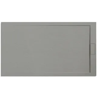 Ottofond Mineralgussduschwanne Zona 140 x 80 cm, zementgrau, ohne Ablaufgarnitur, ohne Füsse