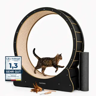 noviclass-shop Katzenlaufrad Baghira 132 cm Beige/Schwarz