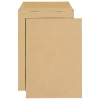 MAILmedia Versandtaschen DIN C4 ohne Fenster braun 50 St.