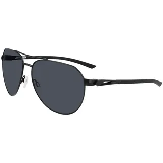 NIKE Unisex NIKE CLUB NINE DQ0799 Sonnenbrille, SATIN BLACK/DARK GREY, 60 - 60