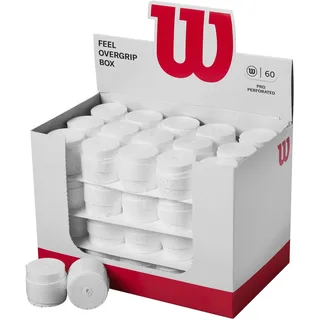 Wilson Box 60 Stück Overgrip Pro Perforiert Weiss