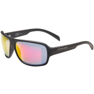 CRATONI C-Ice NXT Photochromic Fahrradbrille Sportbrille Sonnenbrille 100% UV Schutz (schwarz-rot)