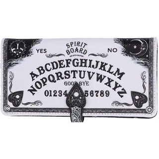 Nemesis Now White Spirit Board geprägte Ouija Geldbörse, 18,5 cm, PU-Leder, Weiß