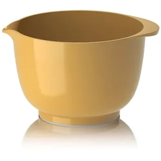 Rosti Rührschüssel Margrethe in Ocker - 2 Liter, Bruchsichere Schüssel, Backschüssel, Hefeteigschüssel mit gutem Griff, Teigschüssel aus Recycelbarem Kunststoff, Curry