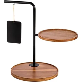 APS 2-stufige Etagère -IRON- 47 x 30 cm, H: 44 cm