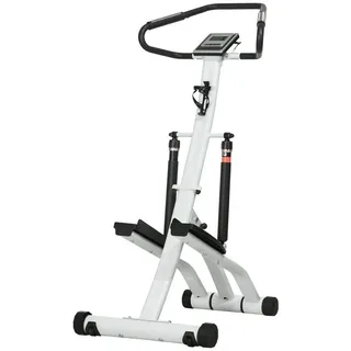 sportnow Stepper mit LCD-Anzeige schwarz, weiß 80L x 61B x 134H cm