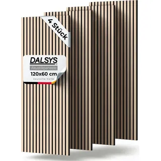 Dalsys Akustikpaneele Eiche hell 4 St. 120 x 60 cm
