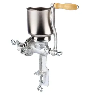 Ejoyous Manuelle Körnermühle aus Metall, Malzmühle, Getreidemühle, manuell, Getreidemühle, für Mais, Kaffeebohnen, Lebensmittel, Weizen, Hafer, Getreidemühle